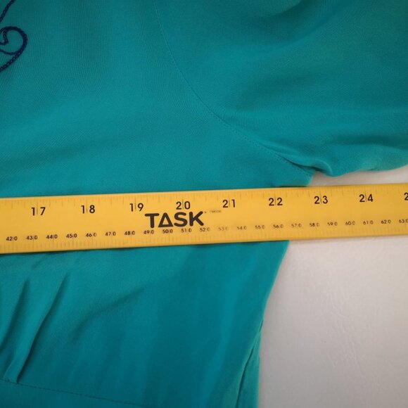 Moda International Ladies Size XL Teal & Purple Beach Coverup - Picture 7 of 9